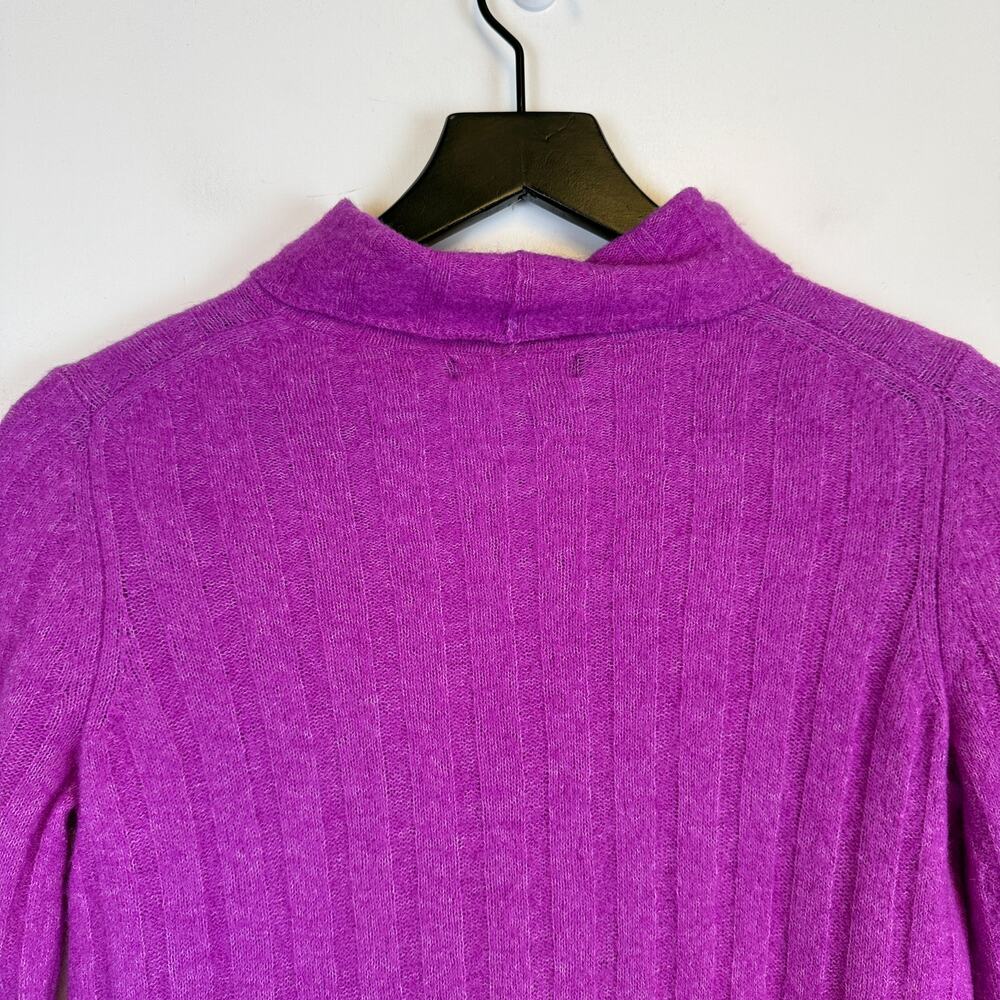 Banana Republic Aire Ribbed Turtleneck Knit Sweater Purple - XS - Picture 7 of 9